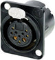 Neutrik nc10fd-lx-b-con conector xlr brida, contactos rectos número de pines: 10 negro 1 pieza(s)