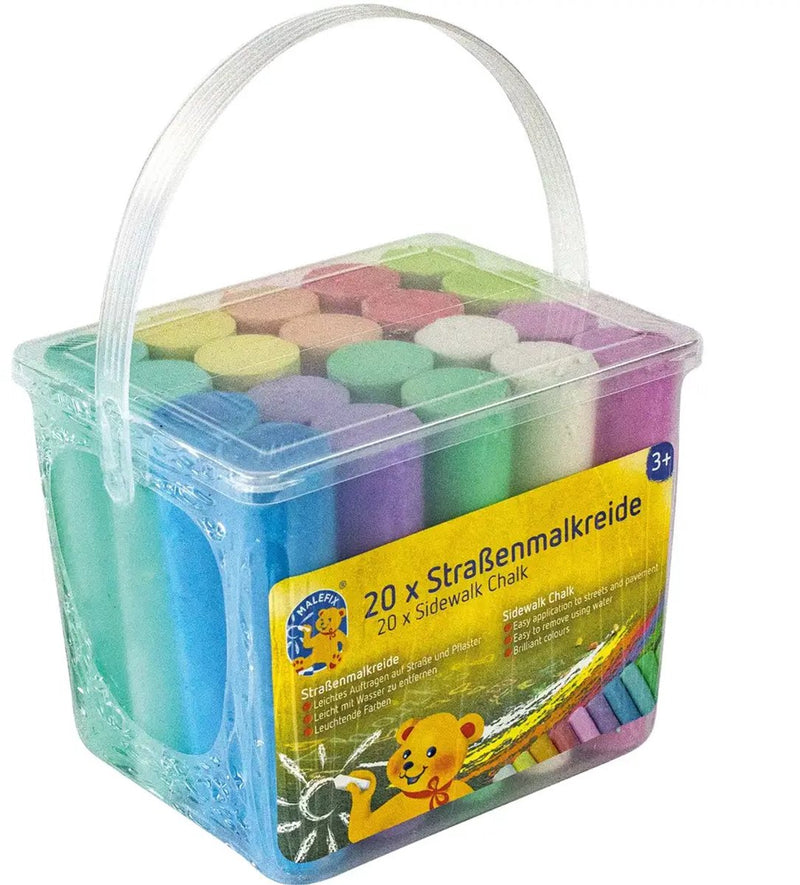 Gesso da marciapiede Pustefix - 20 pezzi - dona colore al mondo - 4 anni