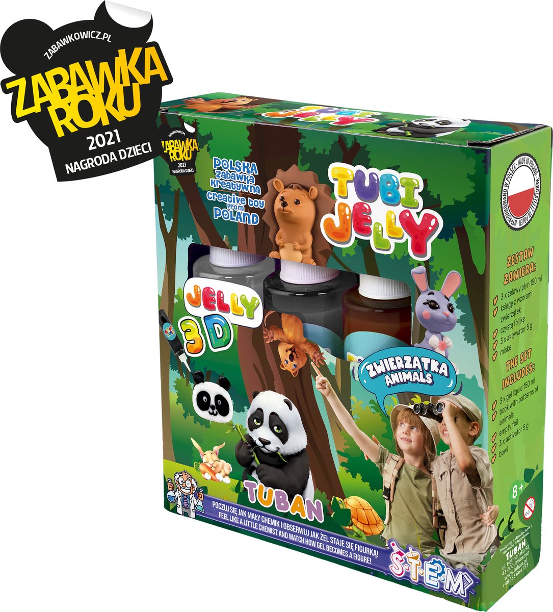 Tuban - tubi jelly set with 3 colors – animals
