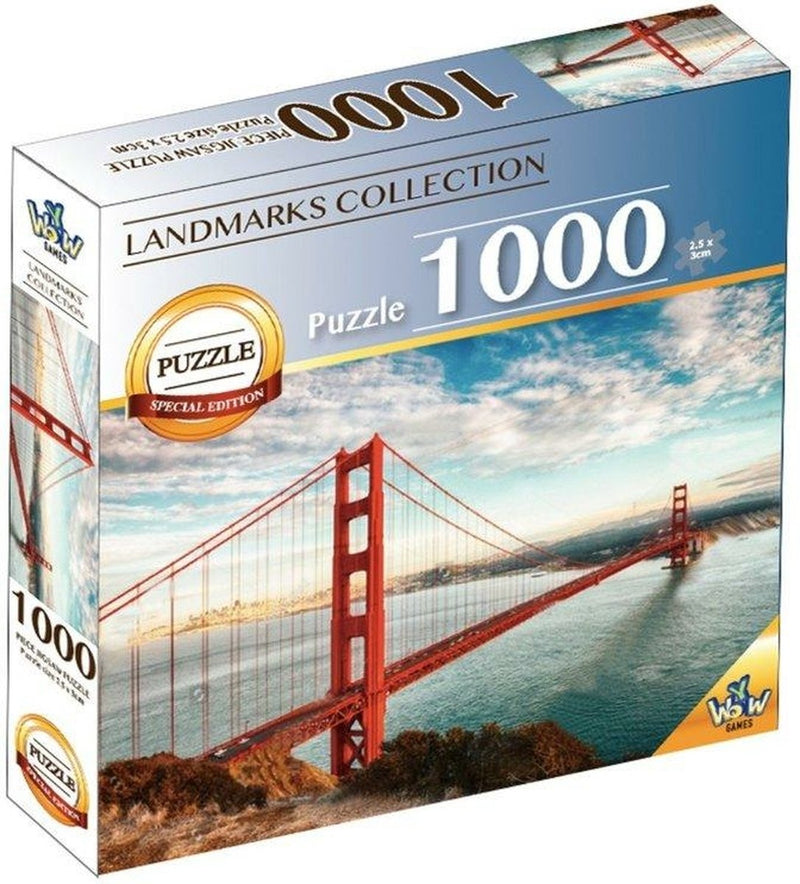 Braet Puzzle Punti di riferimento del mondo - Golden Gate Bridge 1000 pezzi