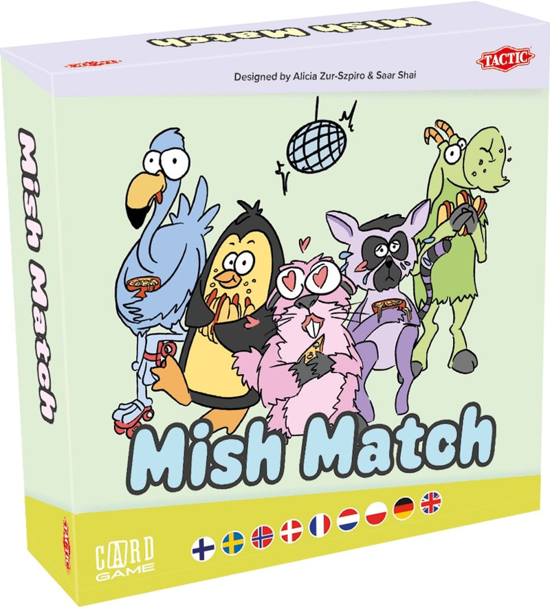 Mish match tattico - gioco di carte - gioco di reazione rapida e gioco di abbinamento - divertente gioco per famiglie - 2-6 giocatori - alta qualità scandinava