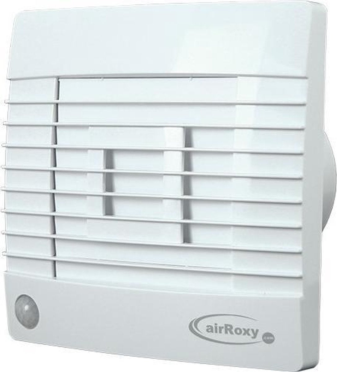 Air roxy badkamerventilator met automatische sluitklep, bewegingssensor en timer 100 mm wit - prestige 100zgms
