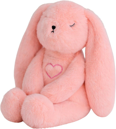 Peluche Lulla Lulla Bunny che dorme rosa – con respirazione naturale del battito cardiaco – aiuta a dormire – funziona fino a 12 ore – ipoallergenico lavabile – per neonati, bambini prematuri