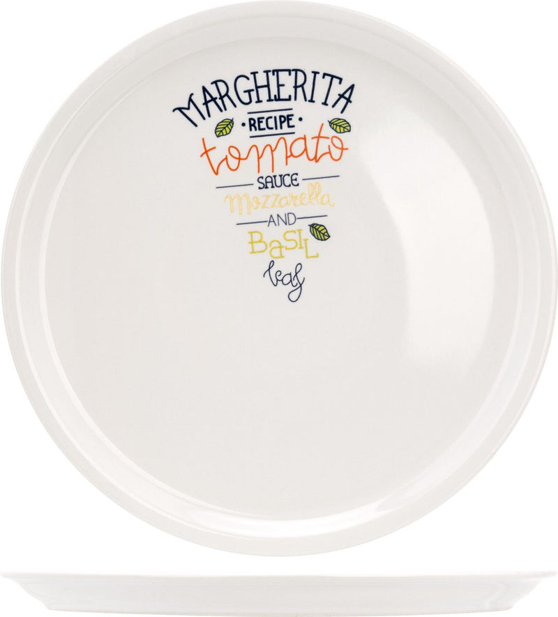 Cosy trendy pizzabord gedecoreerd - ø 30cm