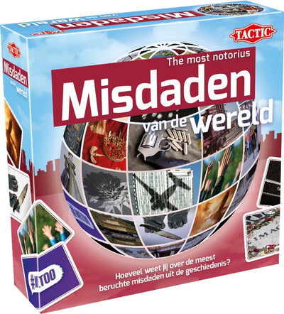 Crimini tattici del mondo - gioco di carte - gioco a quiz - crimini infami e casi storici - conoscenza e intuizione - delle serie mondiali - 2 o più giocatori - dai 18 anni
