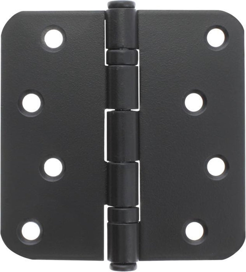 Starx - cerniera per porta - cuscinetto a sfera - 89 x 89 - angolo tondo - nero - set da 2 pezzi