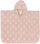 Jollein x Miffy - poncho da bagno in spugna per bambini - mantella da bagno per bambini con cappuccio - miffy jacquard - rosa selvatica