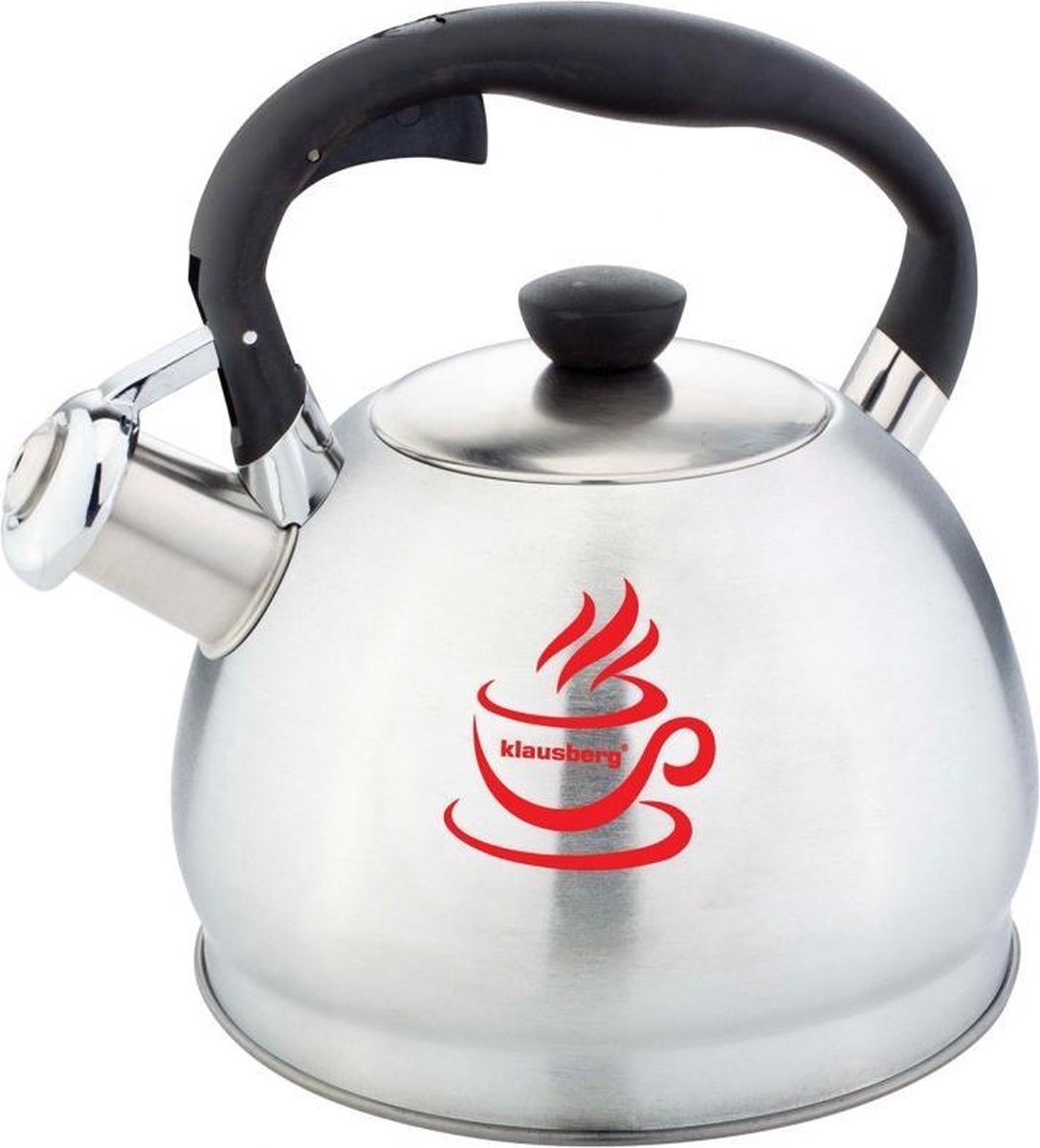 Klausberg 7044 - tetera con silbido - 1,8 litros - luz mágica