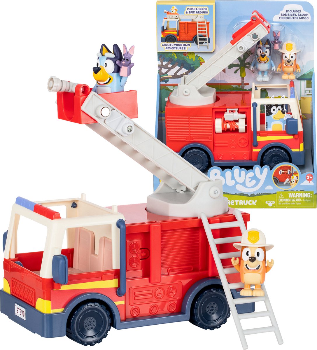 Moose Toys's Fire Truck di Bluey con 2 figure di gioco
