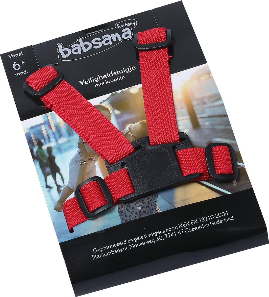 Imbracatura per seggiolone universale Babsana in nylon rosso TB-1161