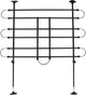 Barriera di sicurezza per auto Flamingo tara - regolabile 100-160 cm di larghezza x 75-130 cm di altezza - nera - viaggio sicuro con i cani