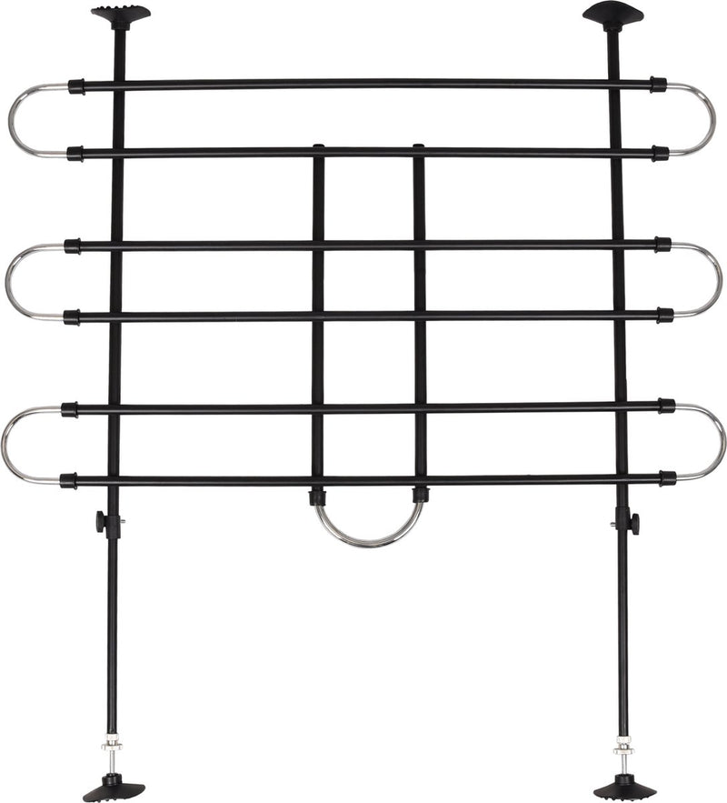 Barriera di sicurezza per auto Flamingo tara - regolabile 100-160 cm di larghezza x 75-130 cm di altezza - nera - viaggio sicuro con i cani