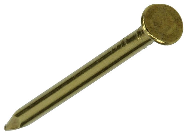 Mack 1017164 - clavo cabeza plana latón 20 gr1,6 x 25 mm | 10 piezas