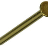 Mack 1017165 - clavo cabeza plana latón 20 gr2.0 x 30 mm | 10 piezas