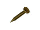 Mack 1017166 - clavo cabeza convexa latón 20 gr 1,0 x 10 mm | 10 piezas
