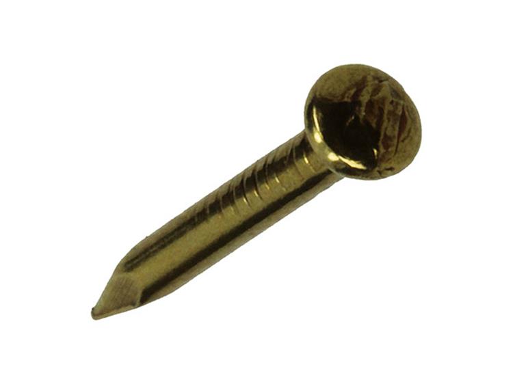 Mack 1017169 - clavo cabeza convexa latón 20 gr 1,5 x 15 mm | 10 piezas