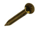 Mack 1017172 - clavo cabeza convexa latón 20 gr 1,8 x 18 mm | 10 piezas