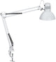 Lámpara de escritorio Maul - LED - metal - blanco - lámpara de mesa con abrazadera - casquillo E27