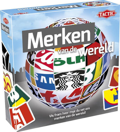 Marchi tattici del mondo - gioco di carte - gioco a quiz - marchi e loghi famosi a livello mondiale - conoscenza e divertimento - dalle serie mondiali - 2 o più giocatori - da 12 anni