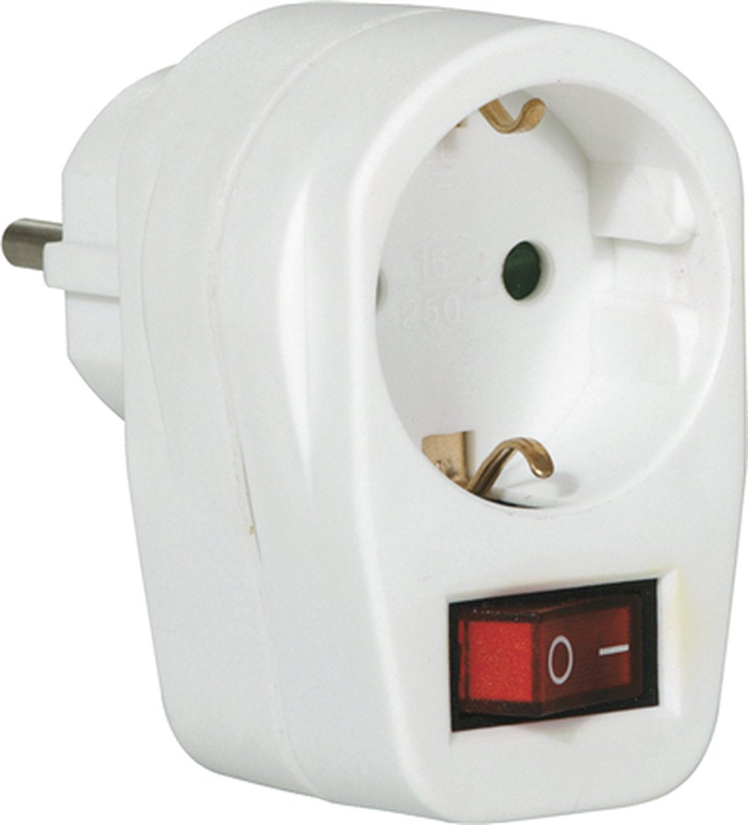 Conector pasante Scanpart con interruptor - simple - con protección a tierra
