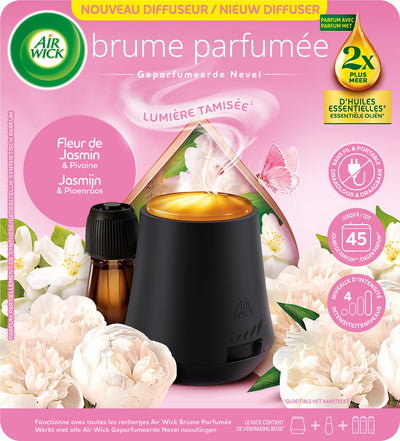 Air wick essential mist automatic air freshener jasmine peony - starter kit