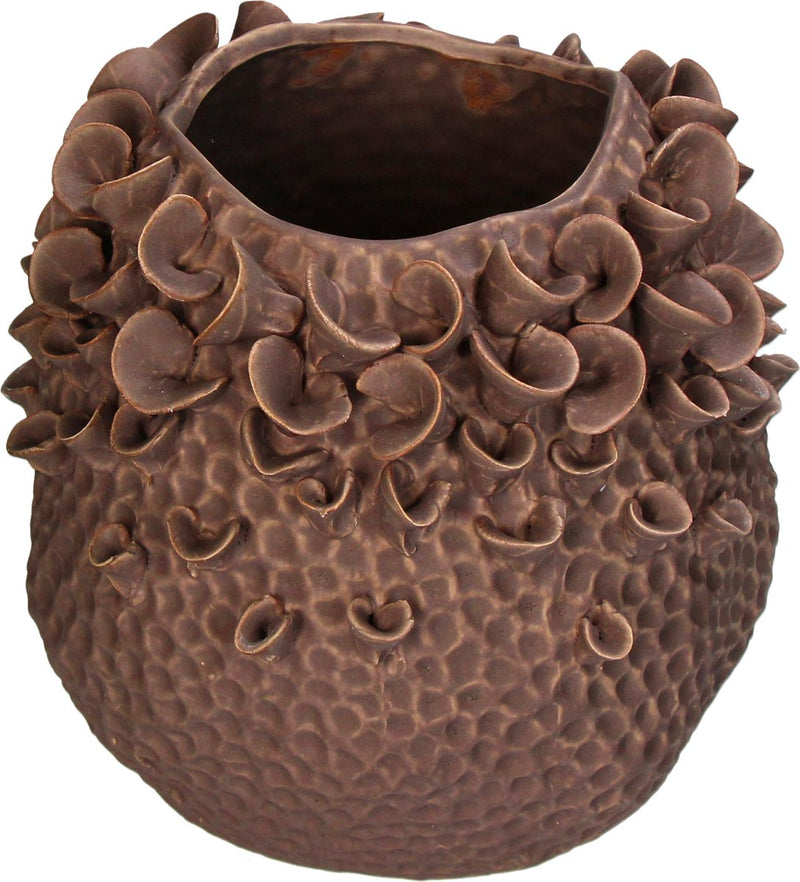 Jarrón colección HD loza malva 26,5x25x24,5cm