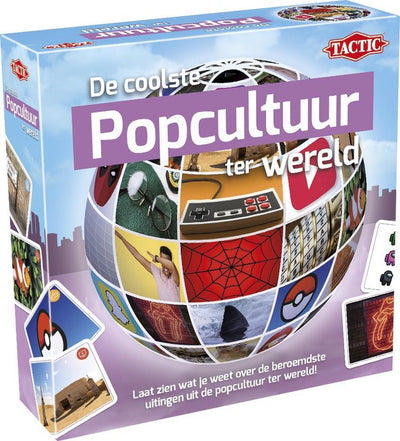 Táctica de la cultura pop más genial del mundo - juego de cartas - juego de preguntas - películas, música, juegos e íconos - conocimiento y reconocimiento - de la serie mundial - 2 o más jugadores - a partir de 12 años