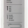 Mack 1017207 - grapa acero galvanizado 75 gr 1,8 x 15 mm | 5 piezas