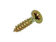 Mack 1017213 - tornillo para aglomerado con cabeza chapada en amarillo 65 piezas 2,5 x 12 mm | 10 piezas