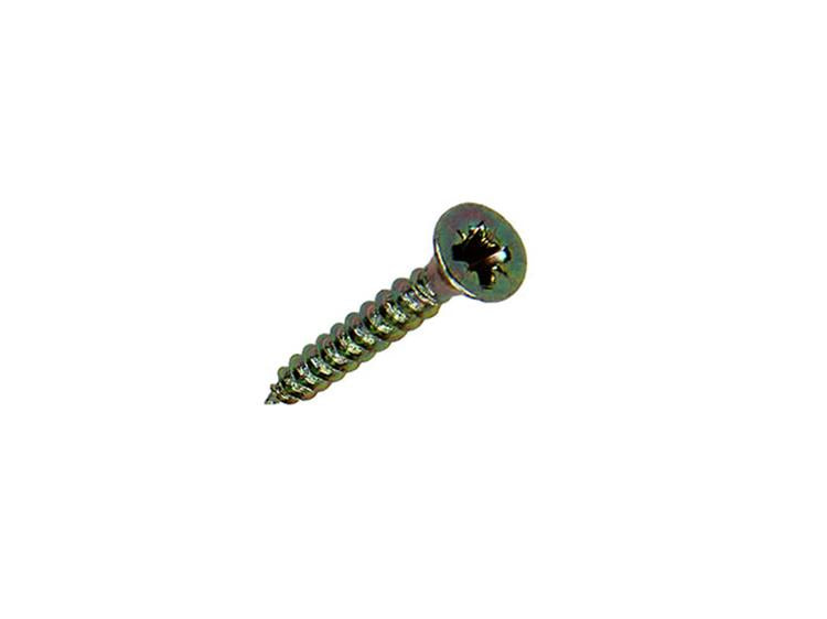 Mack 1017214 - tornillo para aglomerado con cabeza chapado en amarillo 60 piezas 2,5 x 16 mm | 10 piezas