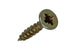 Mack 1017216 - tornillo para aglomerado con cabeza chapado en amarillo 50 piezas 3,0 x 16 mm | 10 piezas