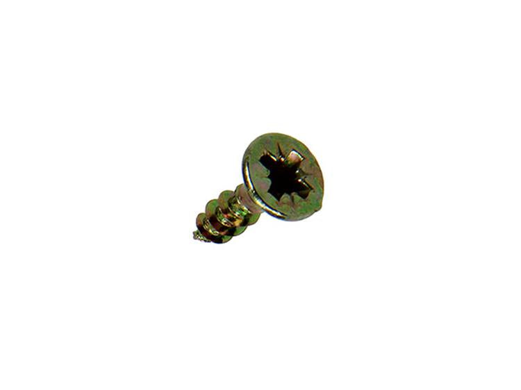 Mack 1017221 - tornillo para aglomerado con cabeza chapado en amarillo 45 piezas 3,5 x 12 mm | 10 piezas
