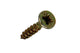 Mack 1017222 - tornillo para aglomerado con cabeza chapado en amarillo 40 piezas 3,5 x 16 mm | 10 piezas