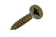 Mack 1017223 - tornillo para aglomerado con cabeza chapada en amarillo 35 piezas 3,5 x 20 mm | 10 piezas