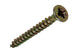 Mack 1017225 - tornillo para aglomerado con cabeza chapado en amarillo 26 piezas 3,5 x 30 mm | 10 piezas