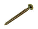 Mack 1017228 - tornillo para aglomerado con cabeza chapada en amarillo 18 piezas 3,5 x 45 mm | 10 piezas