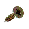 Mack 1017230 - tornillo para aglomerado con cabeza chapada en amarillo 35 piezas 4,0 x 16 mm | 10 piezas