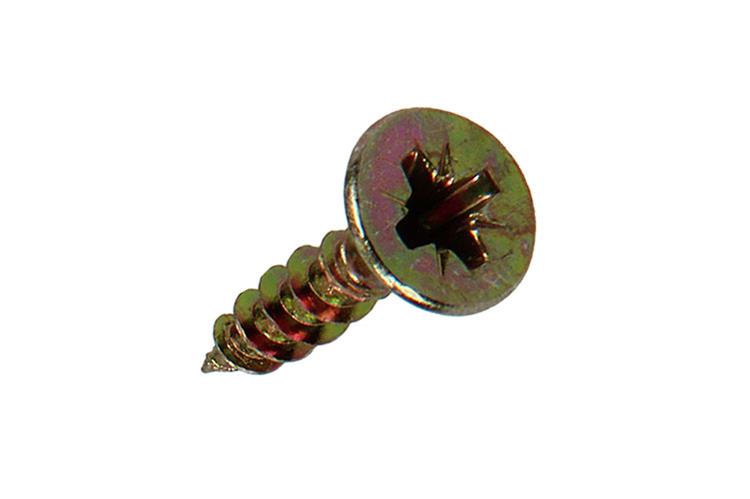 Mack 1017230 - tornillo para aglomerado con cabeza chapada en amarillo 35 piezas 4,0 x 16 mm | 10 piezas