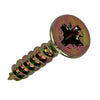 Mack 1017231 - tornillo para aglomerado con cabeza chapado en amarillo 30 piezas 4,0 x 20 mm | 10 piezas