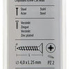 Mack 1017232 - tornillo para aglomerado con cabeza chapado en amarillo 25 piezas 4,0 x 25 mm | 10 piezas