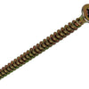 Mack 1017238 - tornillo para aglomerado con cabeza chapada en amarillo 12 piezas 4,0 x 60 mm | 10 piezas