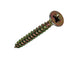 Mack 1017244 - tornillo para aglomerado con cabeza chapada en amarillo 16 piezas 4,5 x 35 mm | 10 piezas