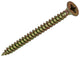 Mack 1017248 - tornillo para aglomerado con cabeza chapada en amarillo 11 piezas 4,5 x 55 mm | 10 piezas