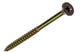 Mack 1017259 - Tornillo para aglomerado con cabeza chapada en amarillo. 7 piezas 5,0 x 70 mm | 10 piezas