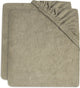 Jollein - Coprifasciatoio in spugna 50x70 cm - Coprifasciatoio con copertina morbida - verde oliva - 2 pezzi