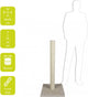 Ebi classic highpost - scratching post - beige - 40 x 40 x 90cm