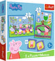 Gioco Trefl Peppa Pig - Gioco memo 2in1 e puzzle per bambini.