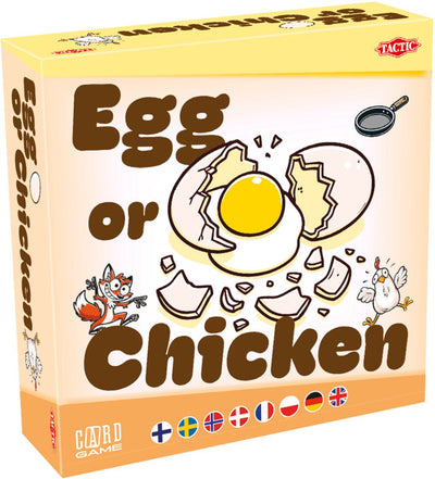 Uovo o gallina tattica – gioco di carte – puntate, bluff e conteggio – divertente gioco per famiglie – 2-6 giocatori – alta qualità scandinava