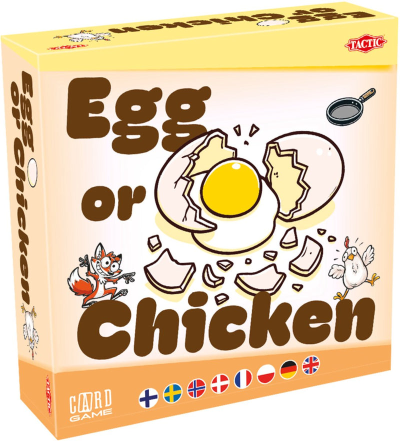 Uovo o gallina tattica – gioco di carte – puntate, bluff e conteggio – divertente gioco per famiglie – 2-6 giocatori – alta qualità scandinava