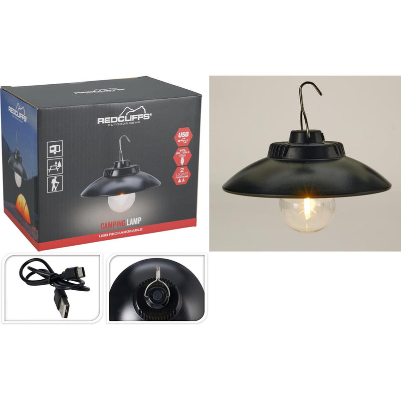Lampada a sospensione da campeggio Redcliffs ricaricabile